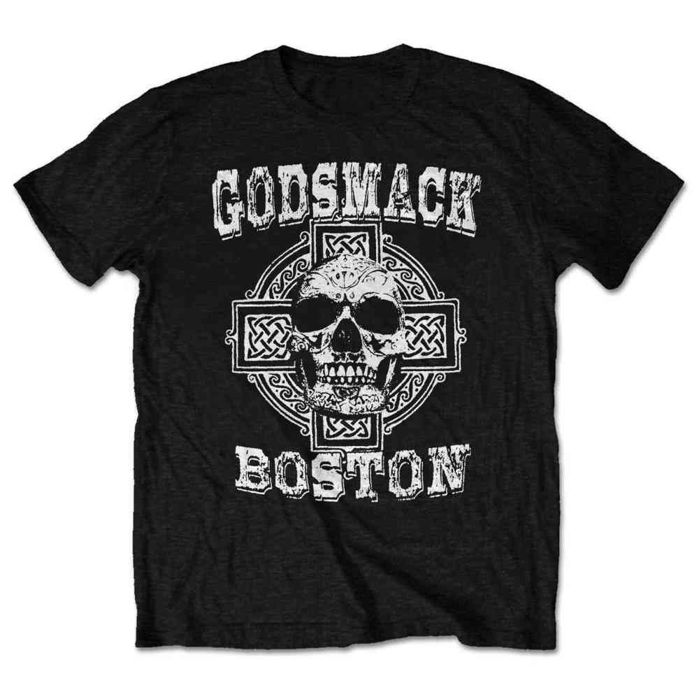 Godsmack - Boston Skull Tshirt Homme - Noir